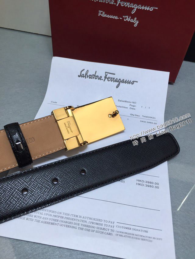 菲拉格慕男士皮帶 Ferragamo雙面牛皮腰帶  jjp2176
